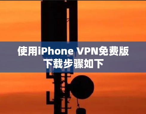 使用iPhone VPN免费版下载步骤如下